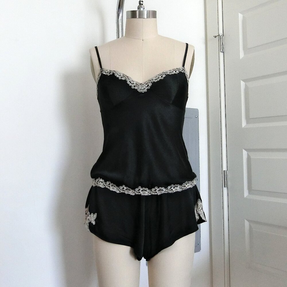 Vintage Felina Silk Pajamas COMPLETE Top and Bottom